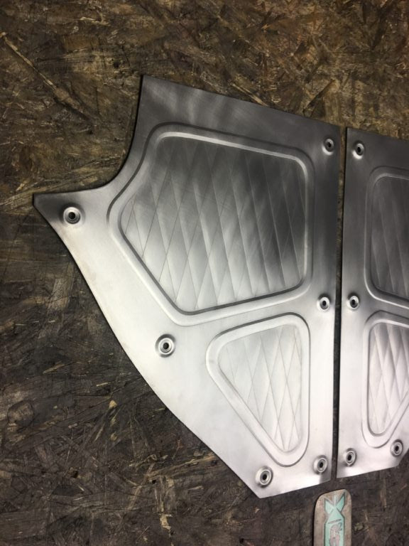 1967-1972 C-10 kickpanels pleated design