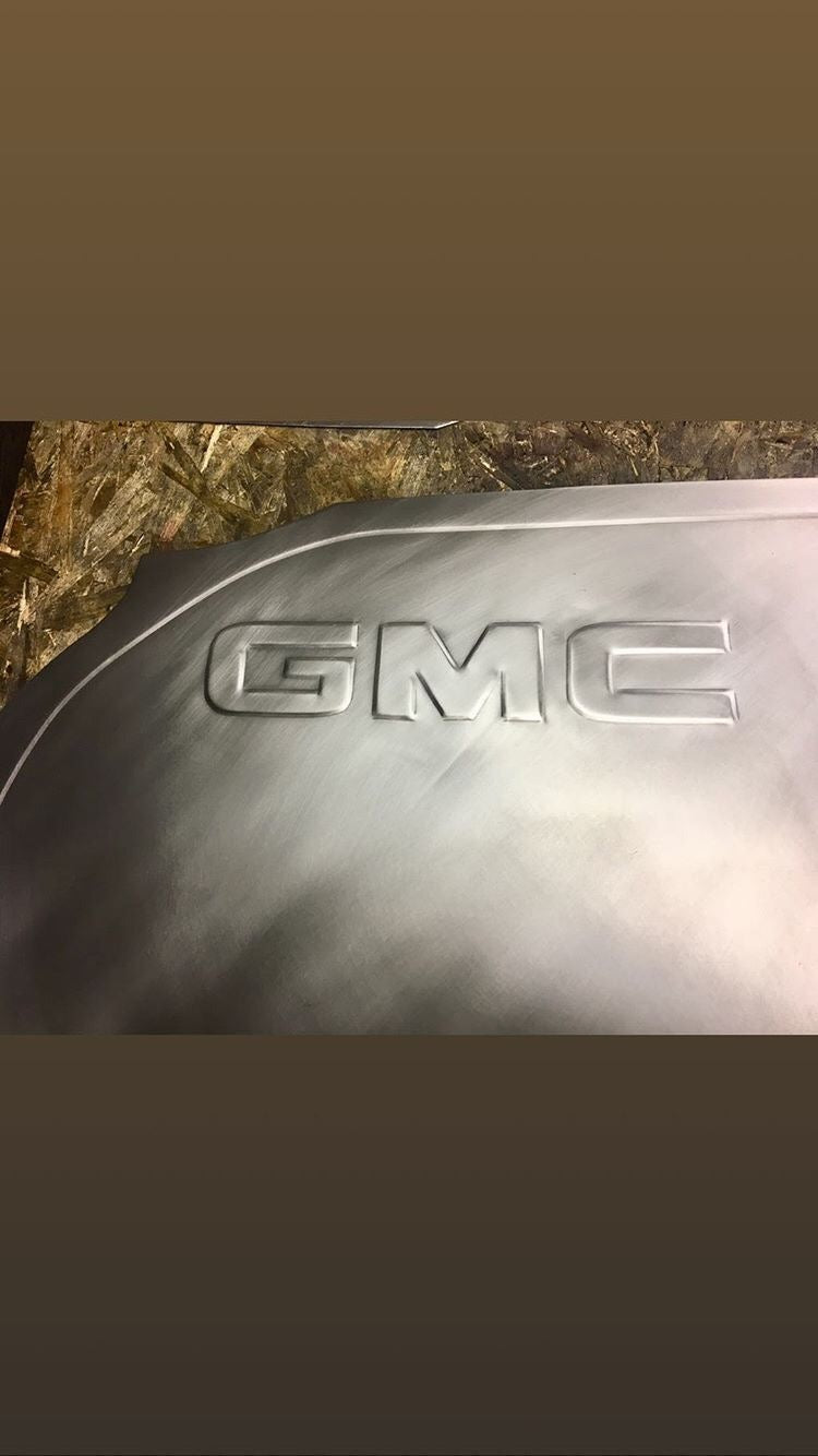 1973-1987 GMC truck logo passenger panel