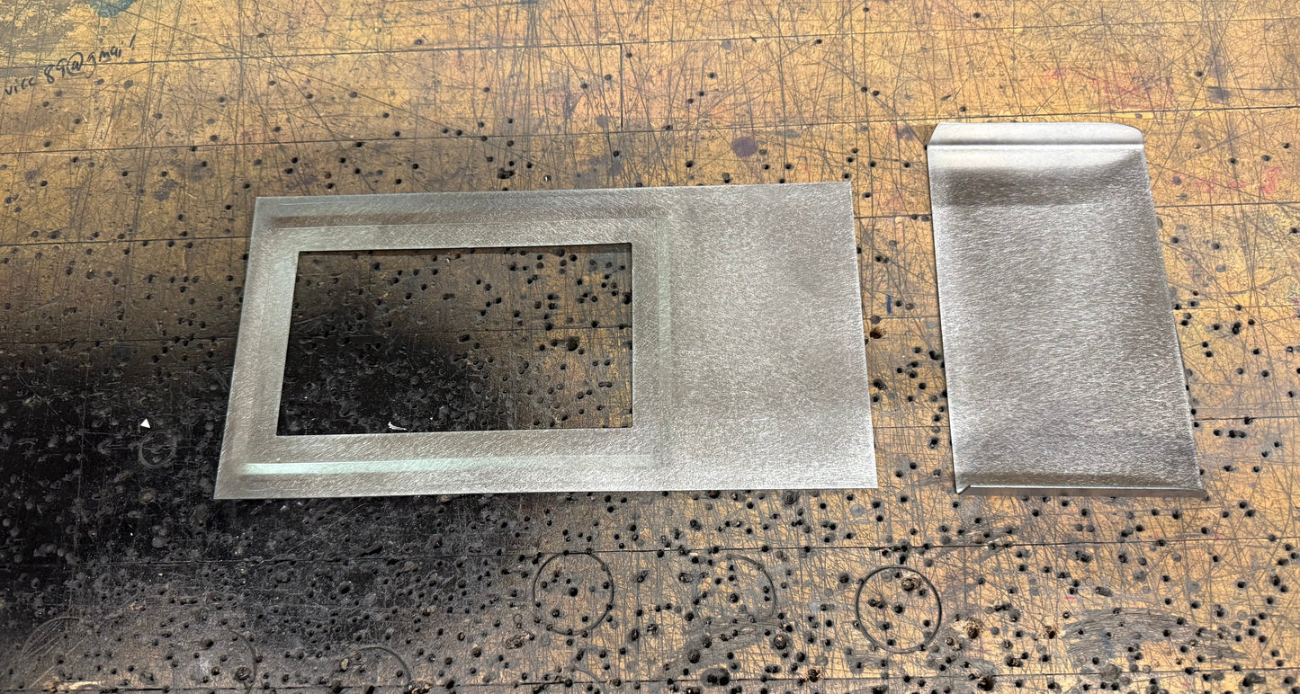 1964-1966 C-10 Double DIN radio panel with side extension