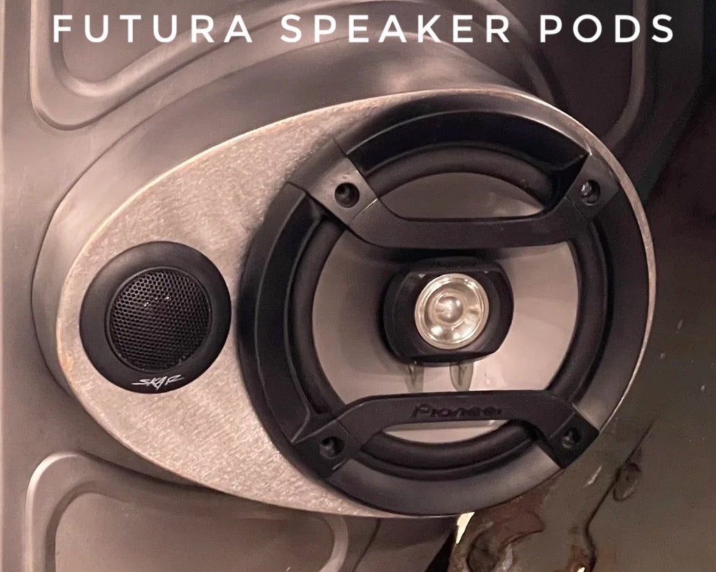 Futura design speaker pods