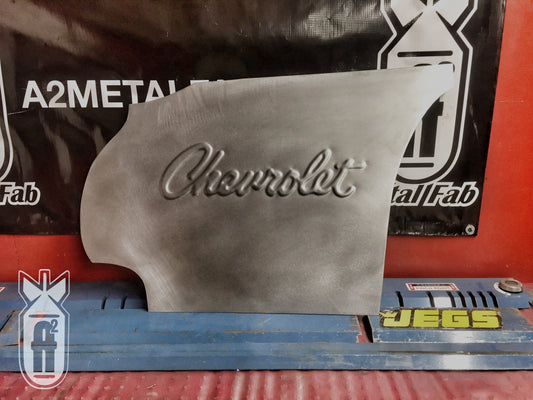 1973-1987 C-10 letteing script smooth passenger side firewall panel