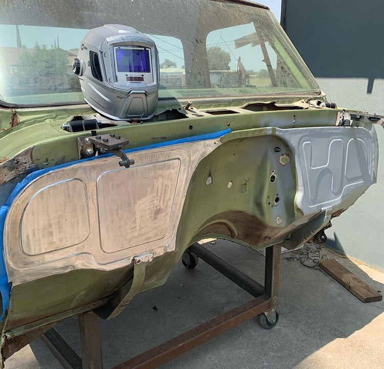 1967-1972 C-10 Deluxe double beaded passenger side firewall panel