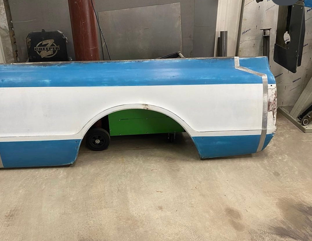 1967 -1972 C-10 long bed to short bed rear of bed only conversion template