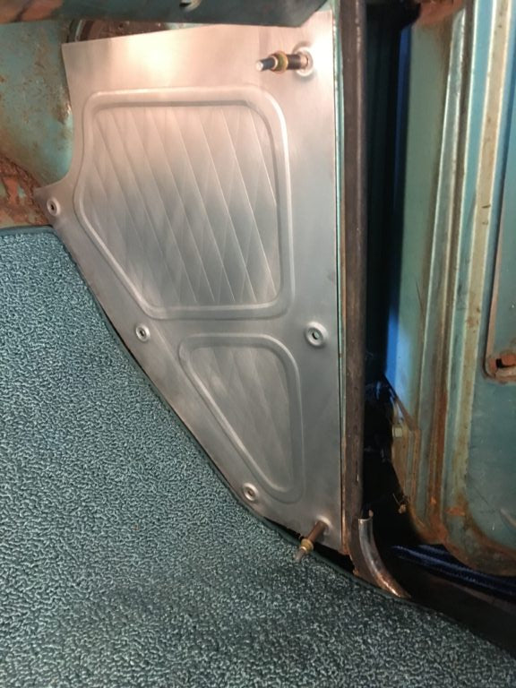 1967-1972 C-10 kickpanels pleated design