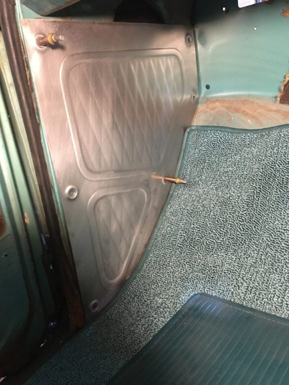 1967-1972 C-10 kickpanels pleated design