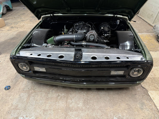 1969-1972 c-10 dimpled design #2 core support filler panels