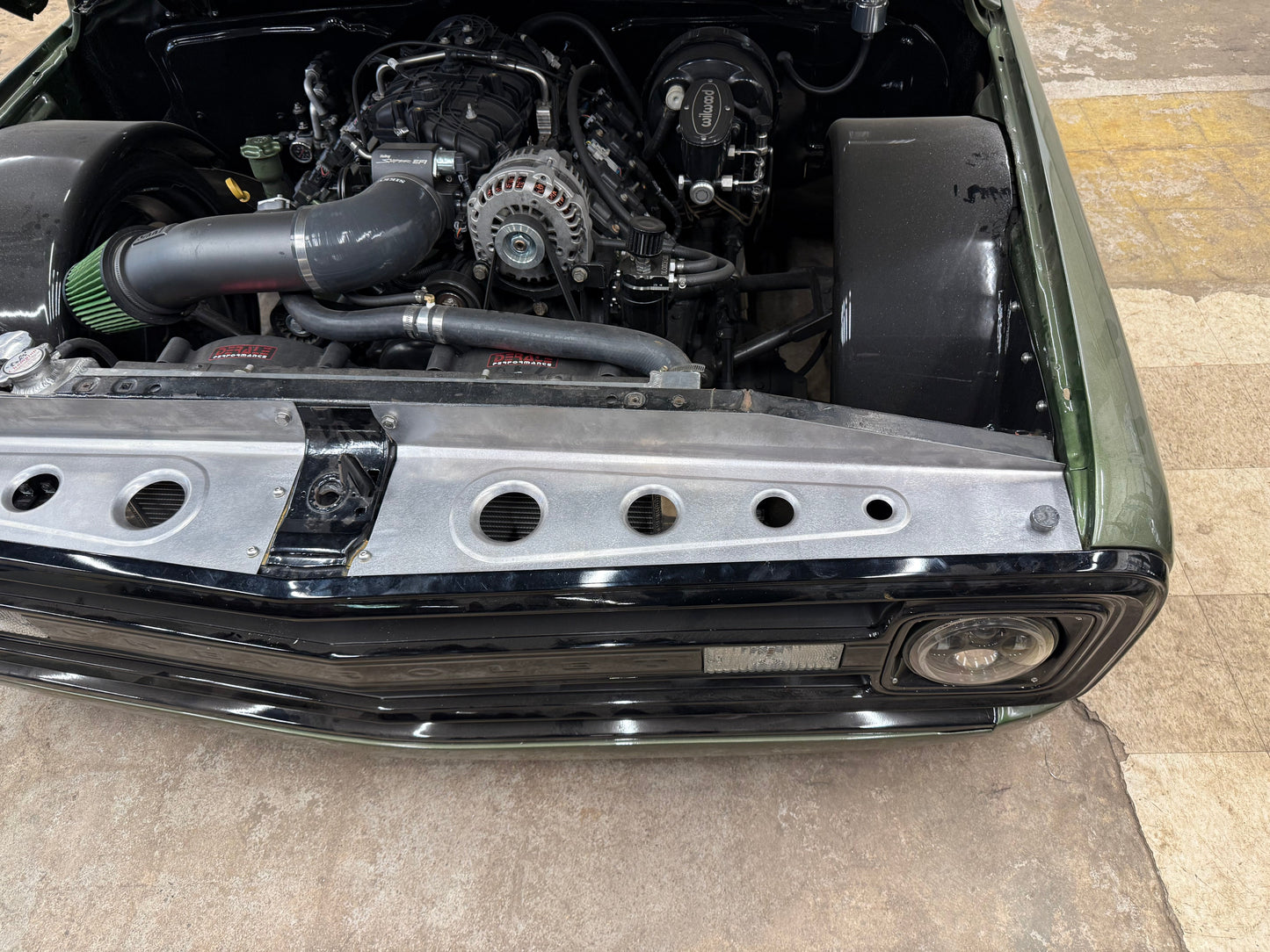 1969-1972 c-10 dimpled design #2 core support filler panels