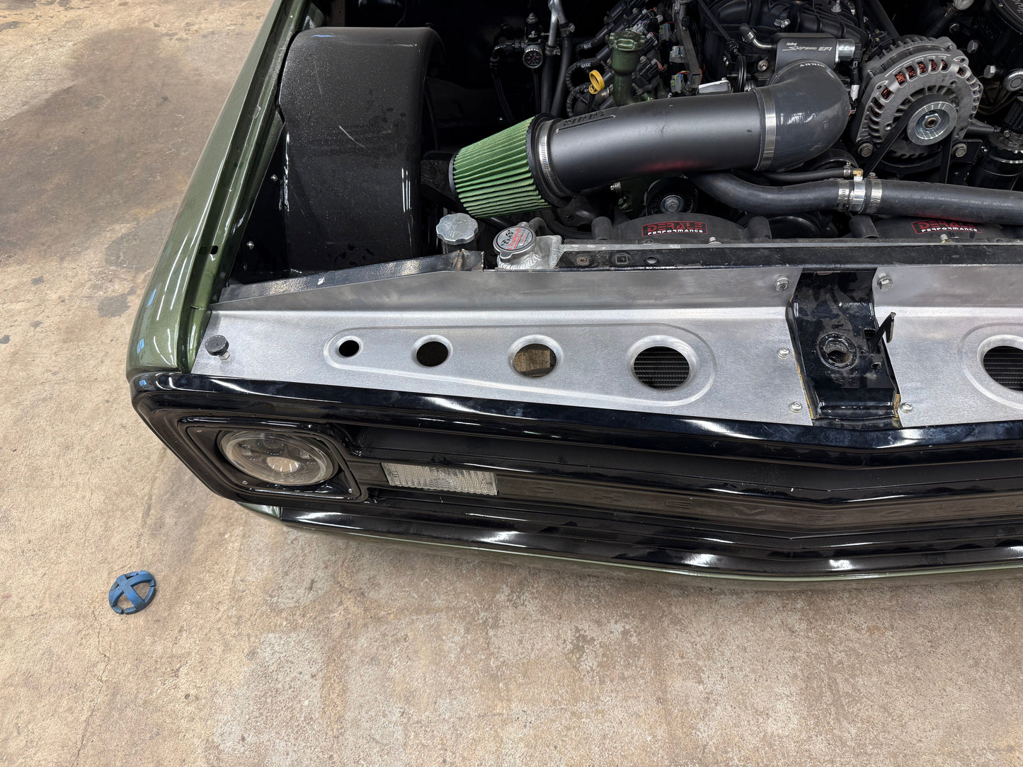 1969-1972 c-10 dimpled design #2 core support filler panels