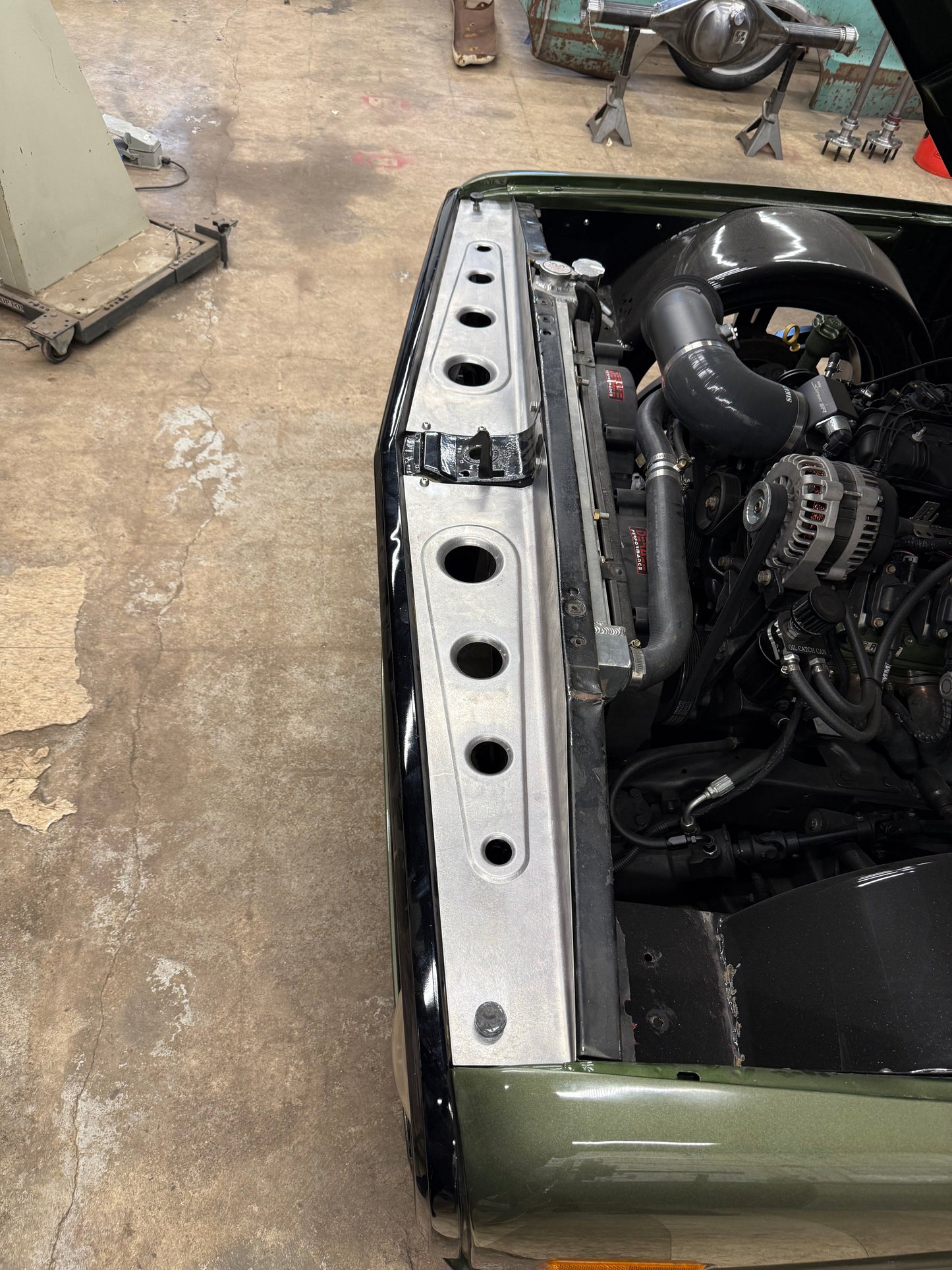 1969-1972 c-10 dimpled design #2 core support filler panels