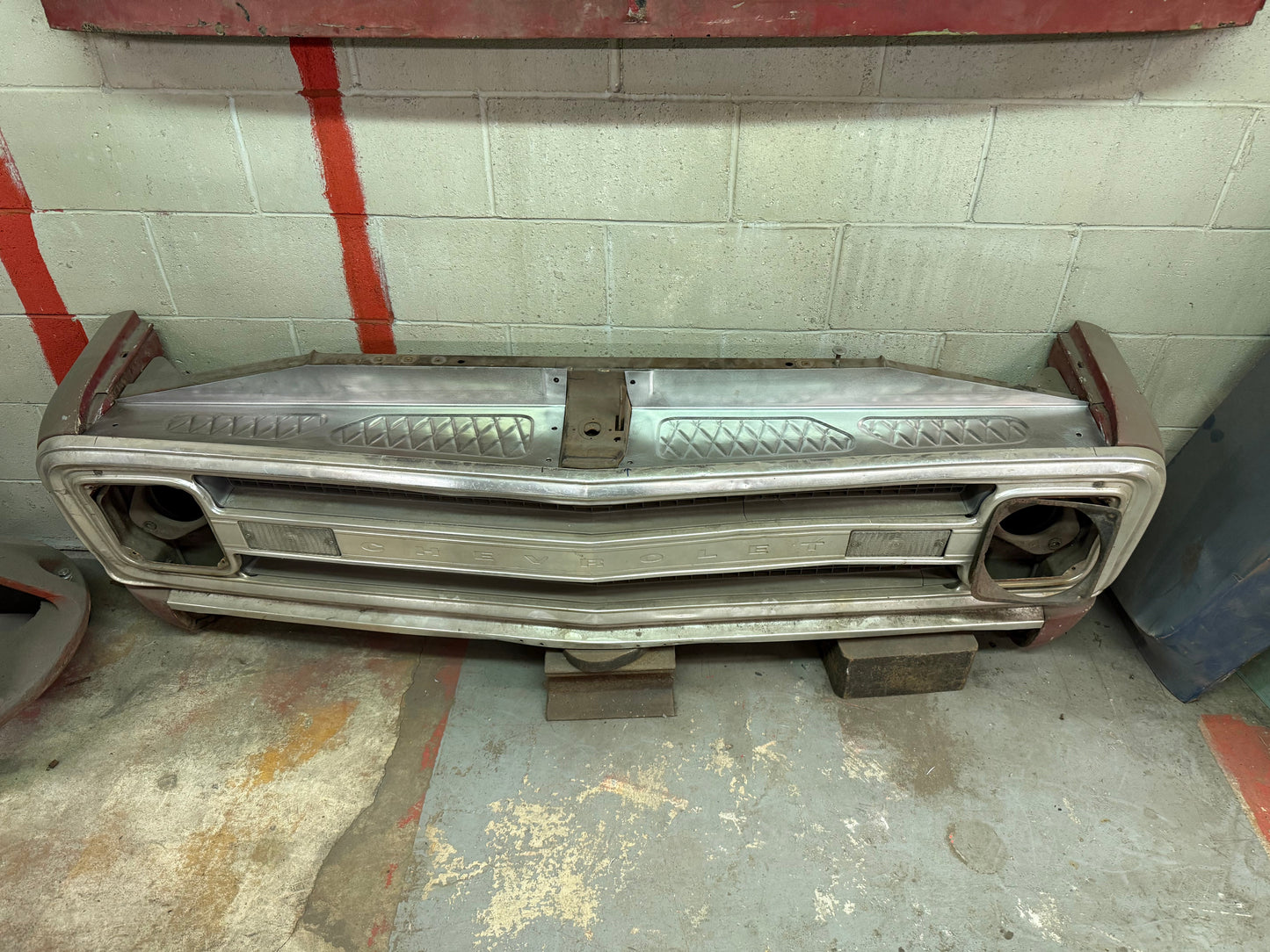 1969-1972 Chevy truck pleated core support filler panels