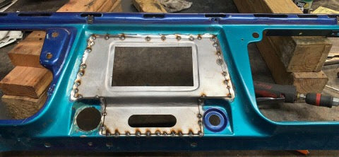 1967-1972 Chevrolet C-10 Double Din radio panel with vintage air control cutout