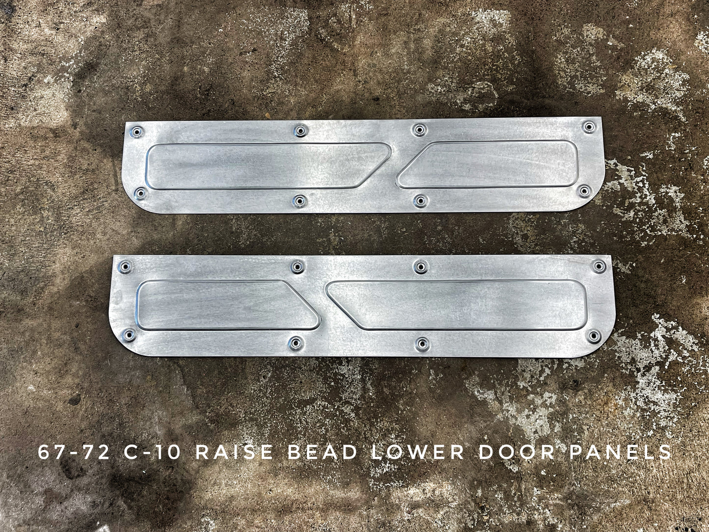 1967-1972 C-10 raised beaded LOWER DOOR PANELS